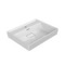 Rectangular White Ceramic Wall Mounted or Drop In Sink